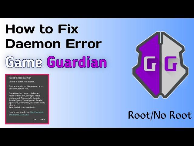 How to fix Failed to Load Daemon Error Game Guardian 2024