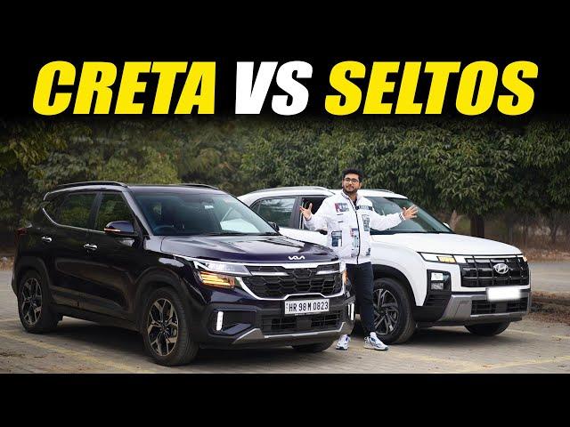 Best SUV in India under ₹ 25 lakh - Hyundai Creta vs Kia Seltos | Detailed Comparison