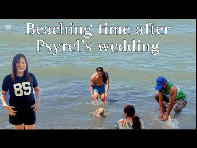 After Psyrel's wedding beaching with our Eldest sister Helen and maxie|Nanaygen