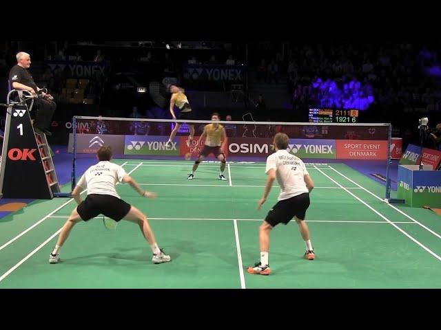 Tan Boon Heong/Koo Kien Keat vs Carsten Mogensen/Mathias Boe Yonex Denmark Open Nice Angle