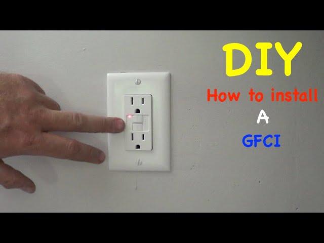 How to replace or install an electrical outlet with a ( GFCI ) outlet in and older home.