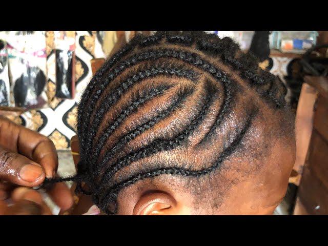 CORNROWS ON SHORT 4C NATURAL HAIR