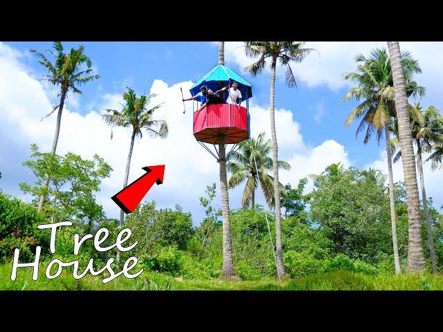 Coconut Tree House Making | ഒറ്റ തെങ്ങിൽ ഏറുമാടം ഉണ്ടാക്കിയപ്പോൾ | M4 Tech |