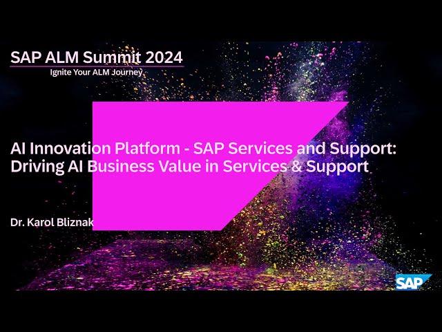 Driving AI business value in SAP Services & Support with the AI innovation platform