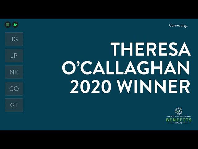 2020 Excellence In Benefits Award Winner, Theresa O'Callaghan of Kaman Corporation