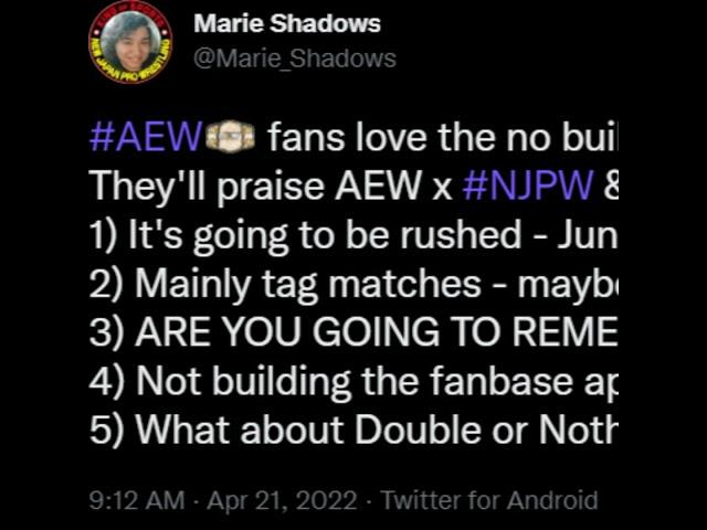 AEWxNJPW Series #1: Addressing the Haters 4.25.22