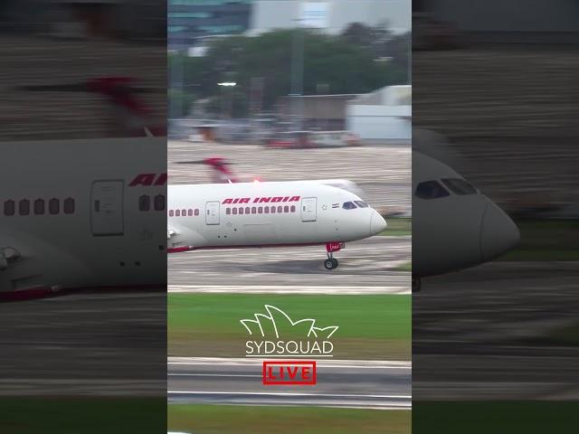 Air India 787 Dreamliner Landing @ Sydney Airport! #airindia #aviation