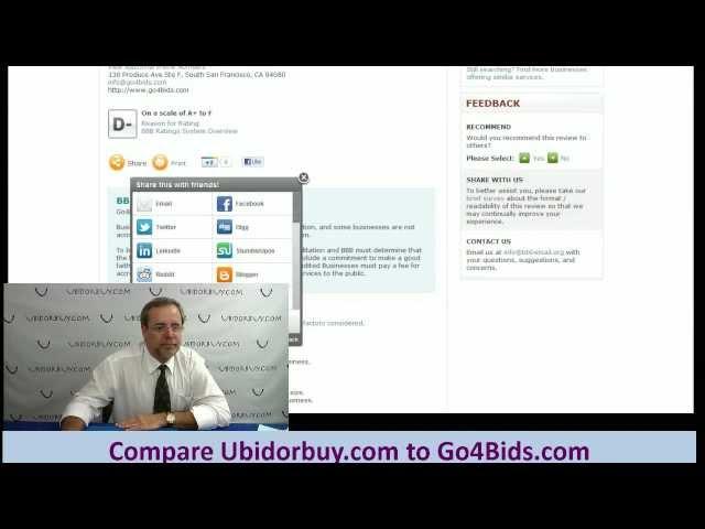 Compare Ubidorbuy.com to Go4bids.com