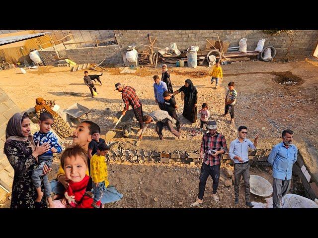 Peren village family They will start building a new building in the yard 