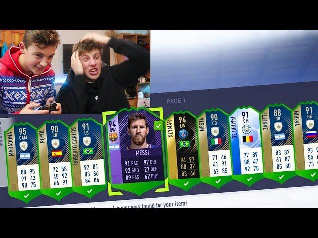 MY BROTHER DISCARDS MY $20,000 FIFA 18 TEAM!!