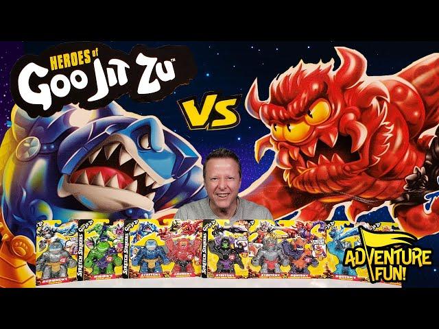 9 Heroes of Goo Stretch Strikers Thrashalot VS Redback AdventureFun Toy review!