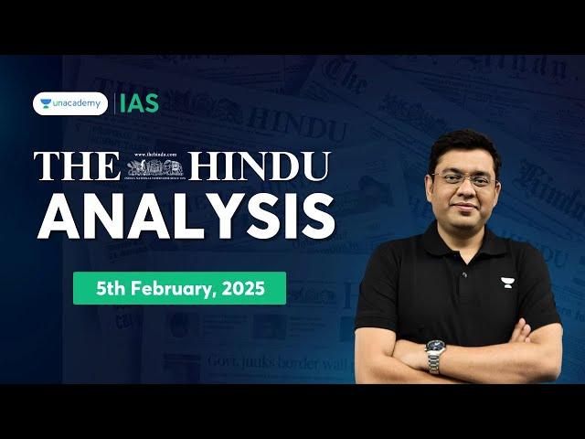 The Hindu Newspaper Analysis LIVE | 5th February  | UPSC Current Affairs Today | Mukesh Jha