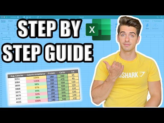 Calorie Tracking Spreadsheet Tutorial  (FREE DOWNLOAD)