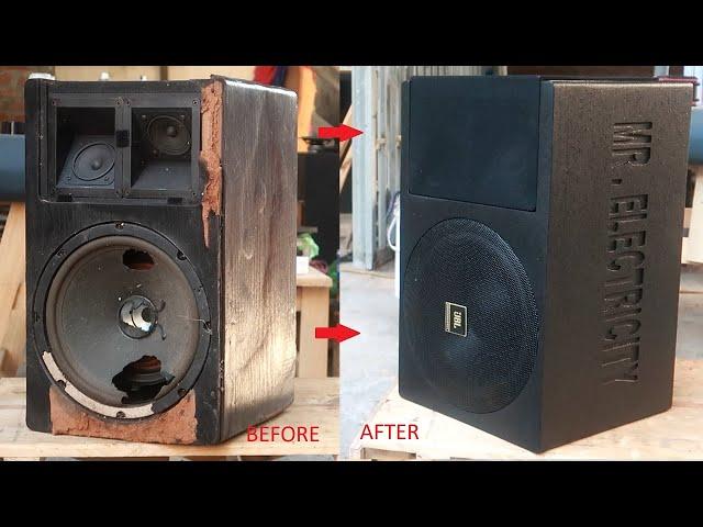 Restoration in the most detail a pair of severely damaged speakers / Restore step by step