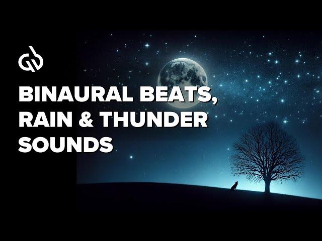 432 Hz Frequency for Deep Sleep: Delta Binaural Beats, Rain & Thunder Sounds