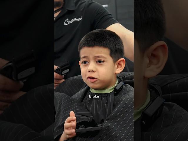 HE CALLED ME OUT SAYING IM BROKE   #fyp #barber #criswithoutah #kids