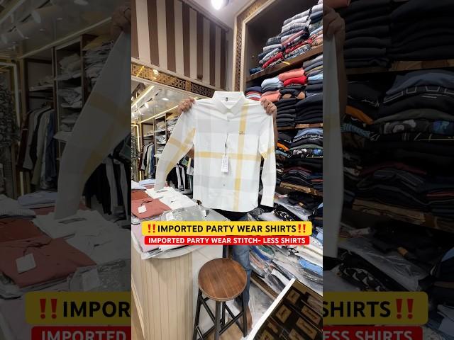 Imported Party Wear Stitch Less Shirts