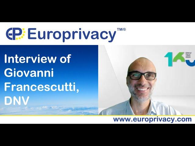 Interview with Giovanni Francescutti on DNV's accreditation