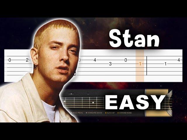 Eminem - Stan - EASY Guitar tutorial (TABS)