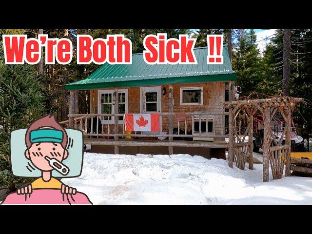 Off Grid Cabin Update .....Were not feeling great right now ....