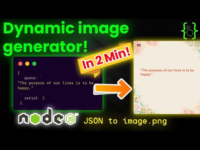 Generate Stunning Quote Images with Node.js and Canvas in 2 min | Dynamic Image in node.js