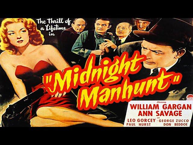 Midnight Manhunt (1945) Ann Savage & Leo Gorcey | Comedy, Crime, Mystery Film