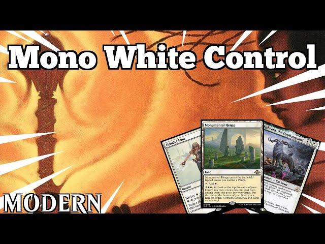 NO TURNS FOR YOU Combo! | Mono White Control | Modern | MTGO