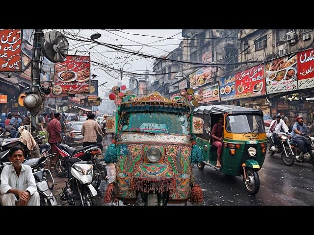  Lahore, Pakistan: 4K Walking Tour on Vibrant Mazang Road