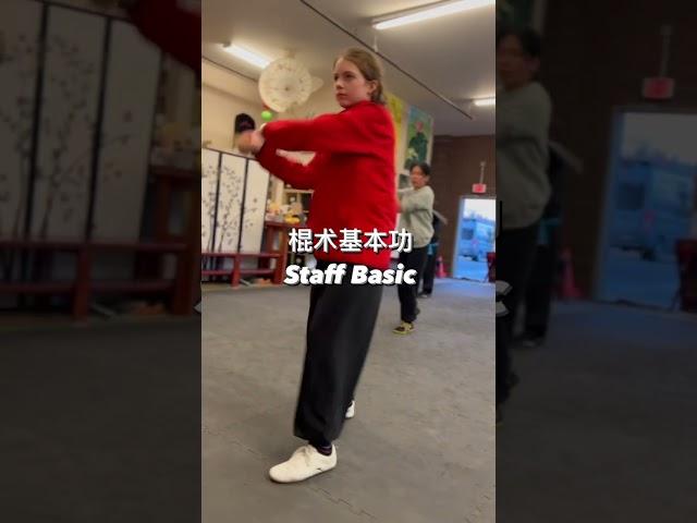 棍术基本功staff basic ￼ #kungfu #wushu #martialarts #taichi #gongfu #武术 #功夫 #太极拳