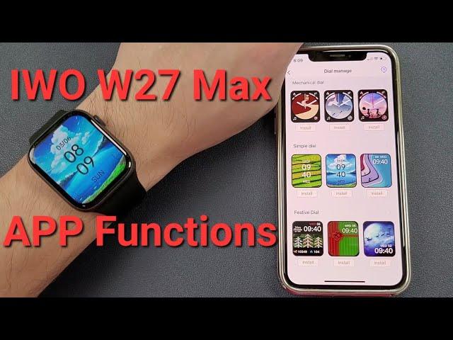 KIWITIME IWO W27 Max Smartwatch APP Functions-1.9' Infinite Screen-Best Watch Series 7?W17 Update