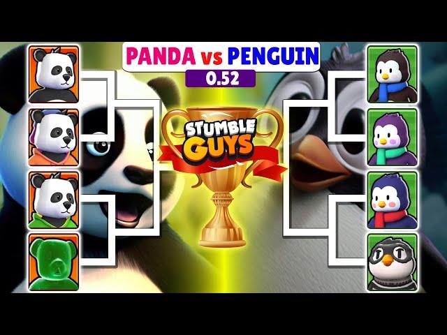 PANDA Vs. PENGUIN | NEW MAP SHARKMUDA TRIANGLE | Stumble Guys Tournament