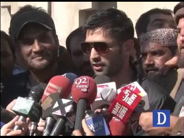 Boxer Muhammad Waseem media talks in Quetta