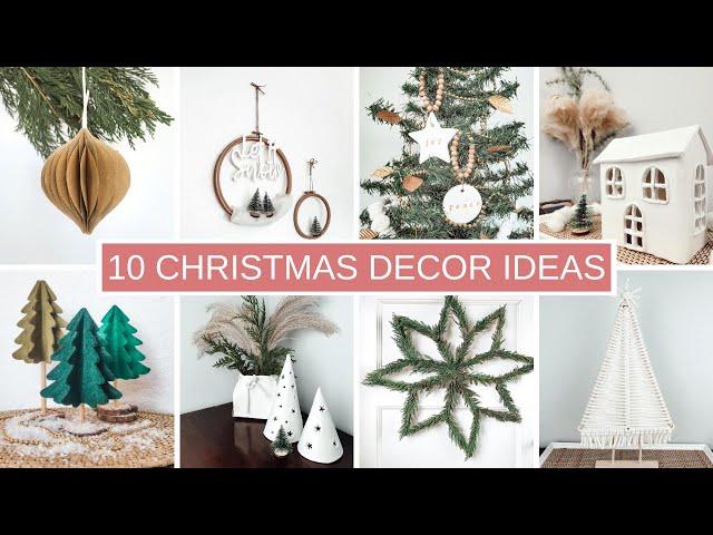 TOP 10 CHRISTMAS DECOR IDEAS | Minimal and Aesthetic Home Decor Projects