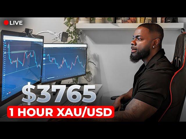 LIVE TRADING XAU/USD: $3765 In 1hour Using Momentum (CPI News)