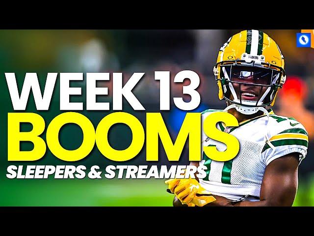 Must START 'EM Sleepers and Boom Value Plays - Week 13 Fantasy Football