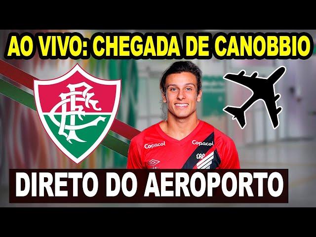 CHEGADA AO VIVO DO CANOBBIO NOVO REFORÇO DO FLUMINENSE / DIRETO DO AEROPORTO DO GALEÃO