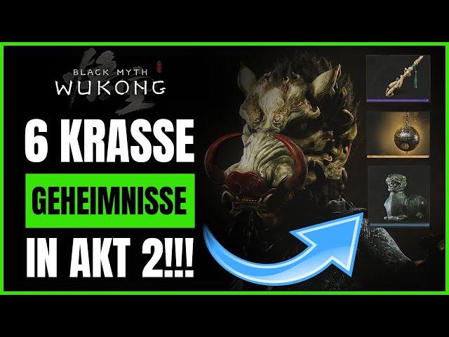 GEHEIME GEBIETE in Akt 2 mit MEGA BOSSEN & GEILEM LOOT! Black Myth Wukong Quest Akt 2