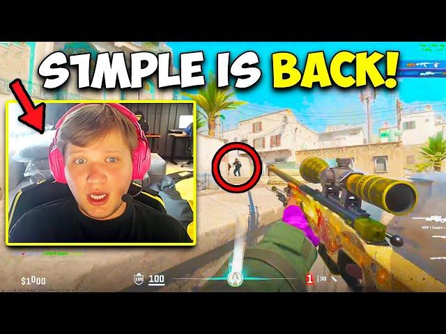 S1MPLE'S COMEBACK STREAM WAS INSANE! CS2 Twitch Clips