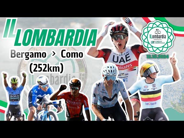  EN VIVO GIRO DE LOMBARDIA 2024 - BERGAMO - COMO 252 KM