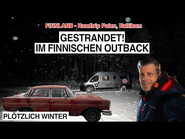 #1055 PLÖTZLICH TIEFSTER WINTER! NEUSCHNEE & ungeräumte Straße | Alles mit Allwetterreifen! Finnland