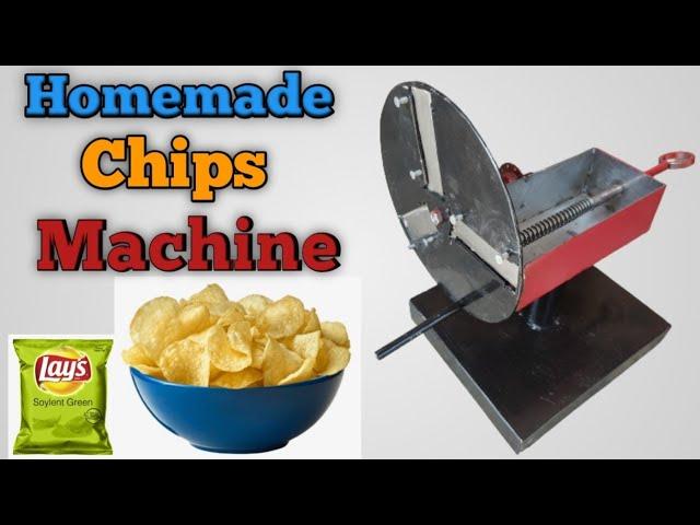 Home Made Potato Chips Cutting Machine || manual chips machine || potato slicer And wafer machine