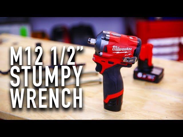 Milwaukee M12 FUEL Stubby Impact Wrench (M12FIWF12-0)