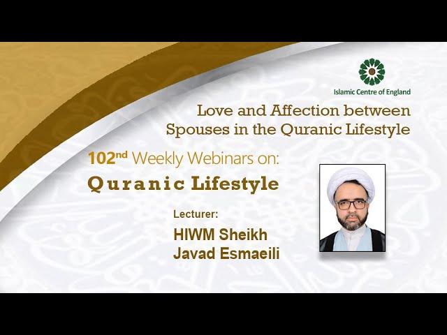 Weekly Webinar on Quranic Lifestyle