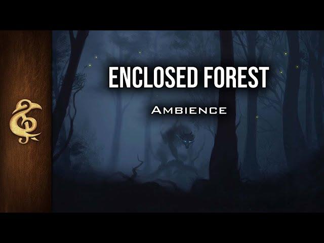 Enclosed Forest | Eerie Fauna, Creepy Noises, Nighttime Ambience | 3 Hours