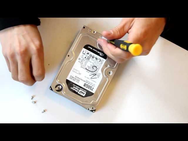 Opening & Destroying Hard Drive open HDD internal parts