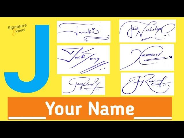 ️J Signature Style | Signature Style Of My Name  | J Signature Style Of My Name