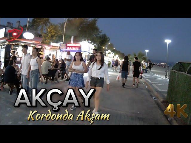 AKÇAY, Edremit, Balıkesir, Kordonda Akşam, Temmuz 2024, 4K