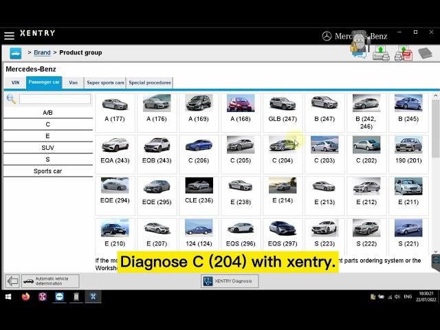 2022.06 VXDIAG Mercedes Benz Xentry and VX Manager Setup and Quick Test