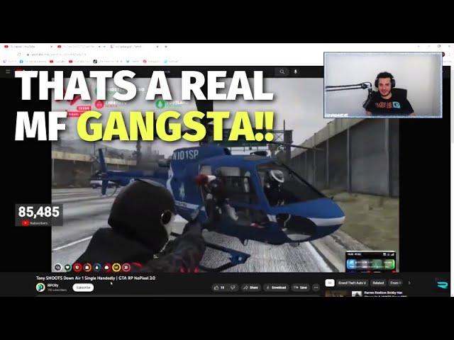 Ramee Reacts to Tony Shoots Down Air 1 Single Handedly! | Nopixel GTA RP