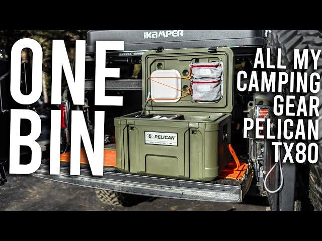 EVERYTHING IN ONE BIN - Camping Gear In The New Pelican TX80 Adventure Case